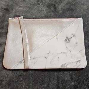 Ipsy Collectible White Marble Empty Makeup Bag